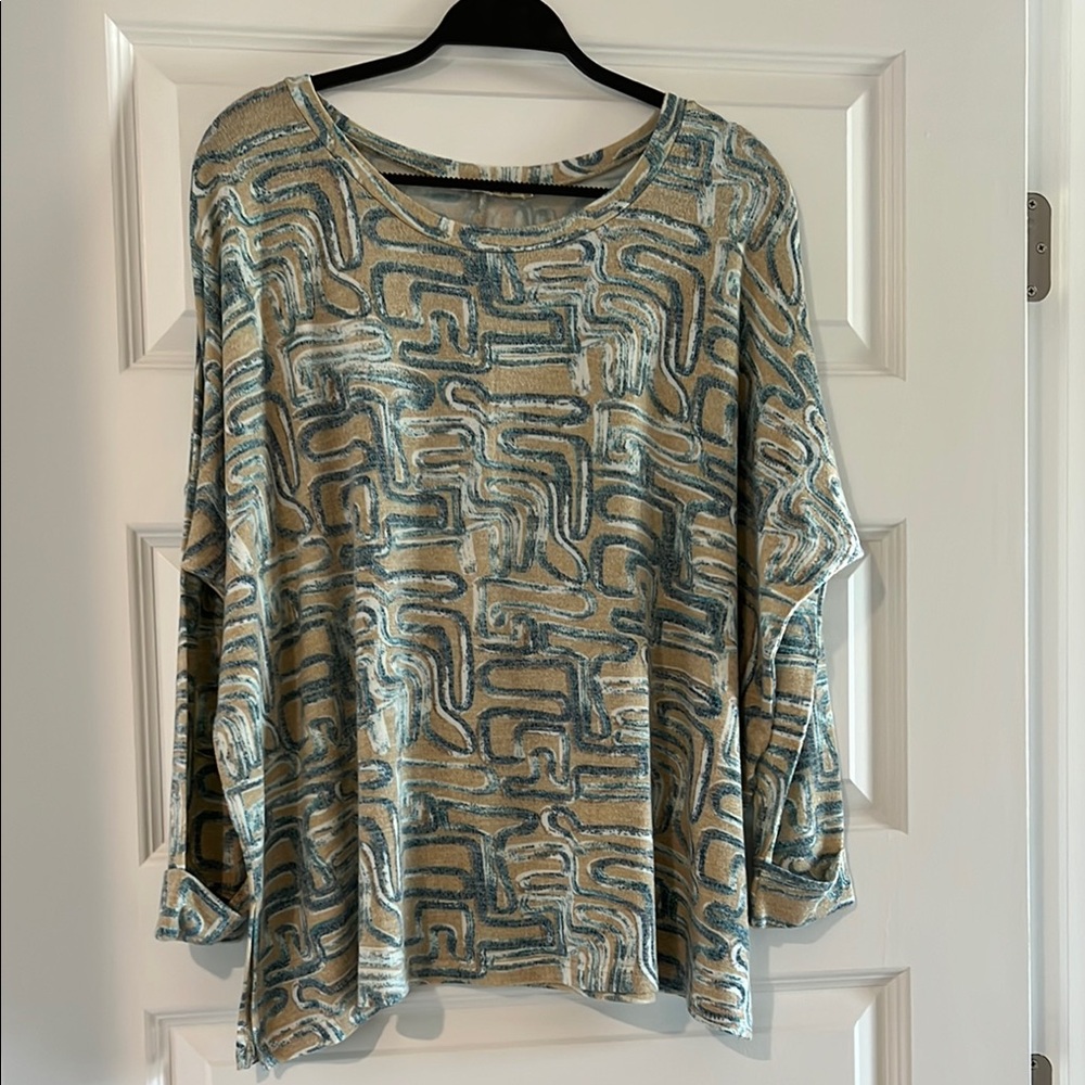 Abstract Patterned Women's Top